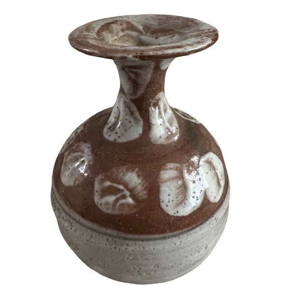Handmade | Accents | Vintage Hand Thrown Stoneware Glazed Pottery Vase ...